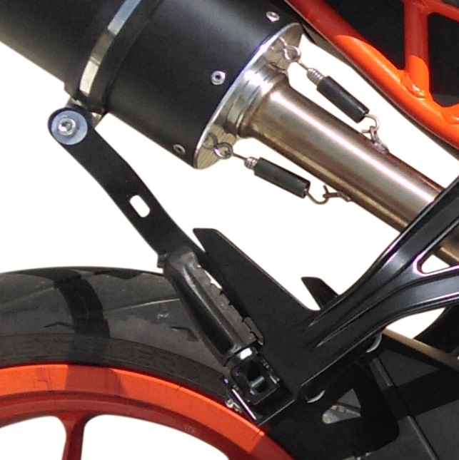 GPR exhaust compatible with  Ktm RC 390 2015-2016, Albus Ceramic, Slip-on exhaust including removable db killer and link pipe 