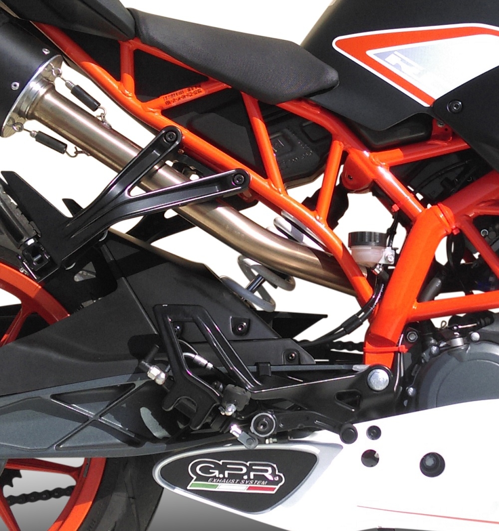 GPR exhaust compatible with  Ktm RC 390 2015-2016, M3 Poppy , Slip-on exhaust including link pipe 