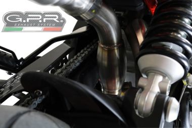 GPR exhaust compatible with  Aprilia Dorsoduro 900 2017-2020, Decatalizzatore, Decat pipe 