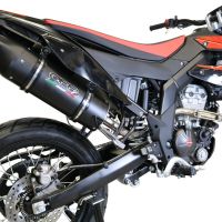 Aprilia Rx 125 2018-2020, Furore Evo4 Nero, Slip-on exhaust including removable db killer and link pipe 