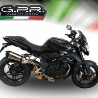 GPR exhaust compatible with  Mv Agusta Brutale 920  2010-2011, Gpe Ann. titanium, Slip-on exhaust including removable db killer and link pipe 