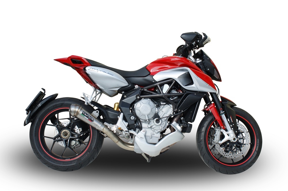 Mv Agusta Rivale / Stradale 800 2014-2016, Powercone Evo, Slip-on exhaust including removable db killer and link pipe 