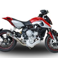 Mv Agusta Rivale / Stradale 800 2014-2016, Powercone Evo, Slip-on exhaust including removable db killer and link pipe 