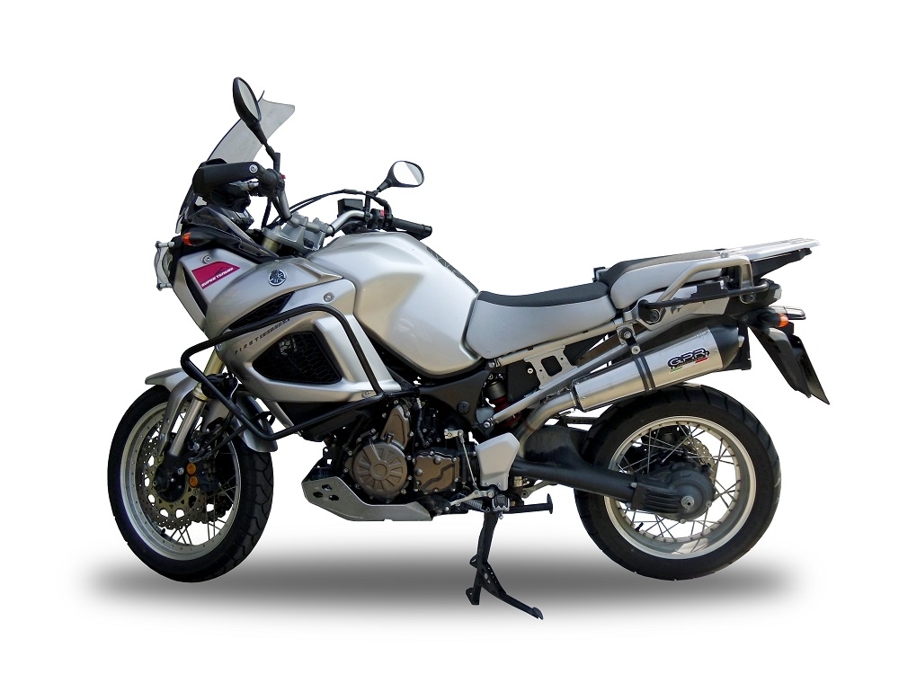 Yamaha XT1200Z Supertenere 2010-2016, Gpe Ann. titanium, Slip-on exhaust including removable db killer and link pipe 