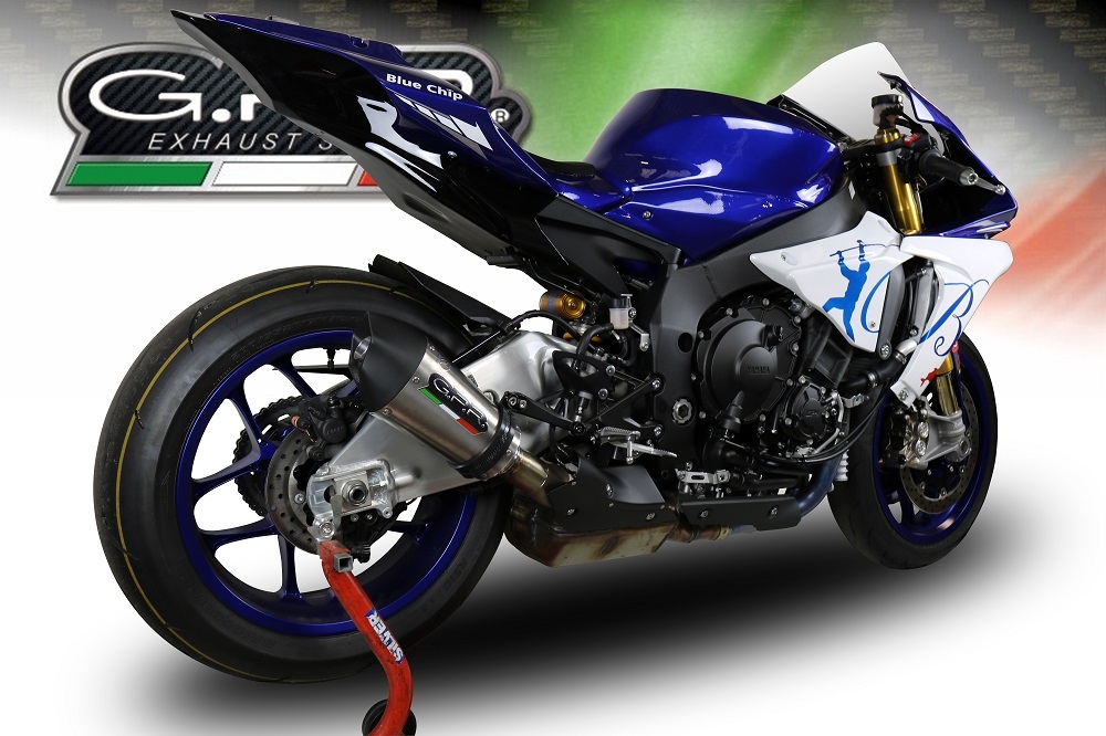 Yamaha R1 2020-2024, GP Evo4 Titanium, Slip-on exhaust including removable db killer and link pipe 