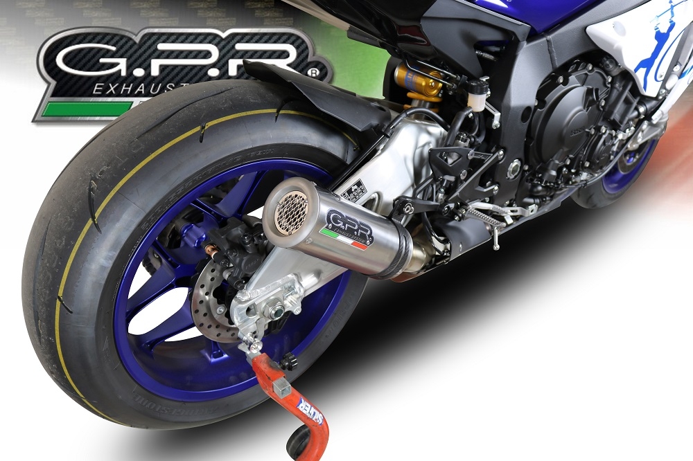 GPR exhaust compatible with  Yamaha R1 2017-2019, M3 Inox , Slip-on exhaust including removable db killer and link pipe 