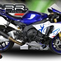 Yamaha R1 2017-2019, M3 Black Titanium, Slip-on exhaust including link pipe 