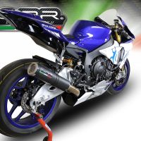 GPR exhaust compatible with  Yamaha R1 2020-2024, M3 Black Titanium, Slip-on exhaust including link pipe 