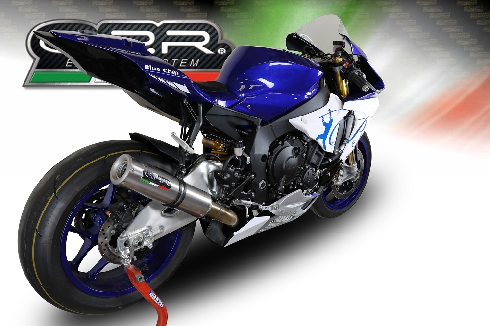 Yamaha R1 2017-2019, M3 Inox , Slip-on exhaust including link pipe 