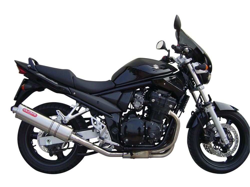 GPR exhaust compatible with  Suzuki Gsx750F 1998-2004, Trioval, Slip-on exhaust including removable db killer and link pipe 