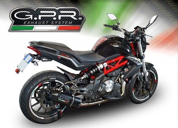 Benelli Bn 302 S 2015-2016, Furore Nero, Slip-on exhaust including removable db killer and link pipe 