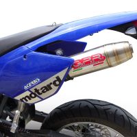 GPR exhaust compatible with  Beta RR 125 Enduro Ac 4t 2005-2009, Deeptone Inox, Slip-on exhaust including removable db killer and link pipe 