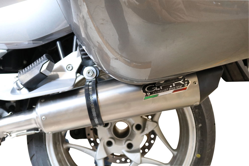 GPR exhaust compatible with  Bmw R1200RT 2009-2013, Gpe Ann. titanium, Slip-on exhaust including removable db killer and link pipe 