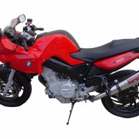 GPR exhaust compatible with  Bmw F800 F800S F800ST 2006-2011, Gpe Ann. titanium, Slip-on exhaust including removable db killer and link pipe 