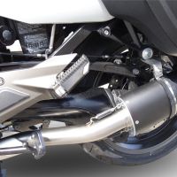 GPR exhaust compatible with  Bmw K1600GT 2010-2016, Furore Nero, Dual slip-on including removable db killers and link pipes 