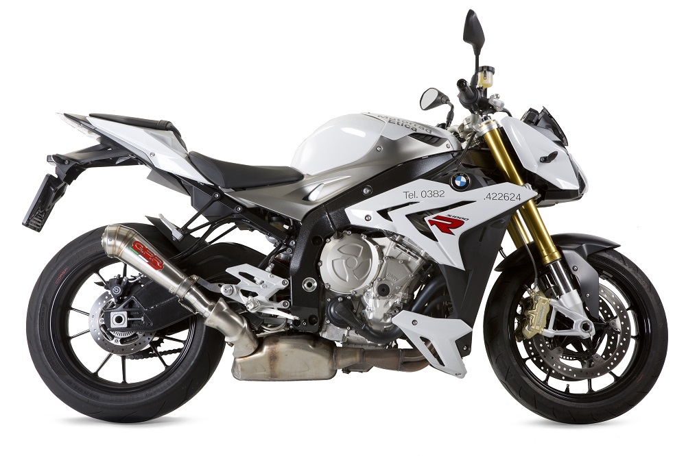 Bmw S1000R 2014-2016, Powercone Evo, Slip-on exhaust including removable db killer and link pipe 