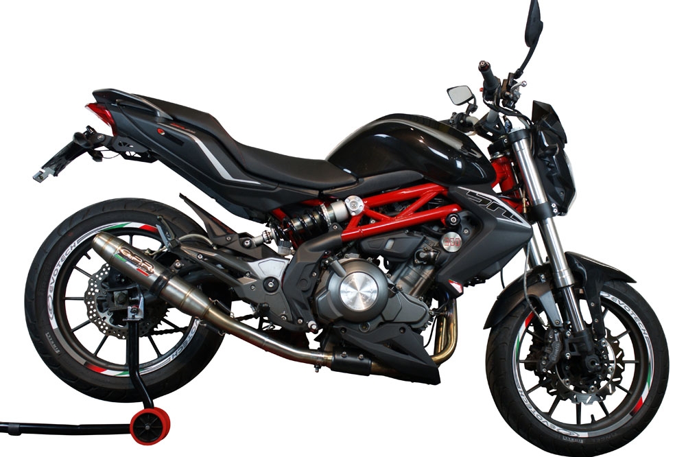 Benelli Bn 302 S 2015-2016, Deeptone Inox, Slip-on exhaust including removable db killer and link pipe 