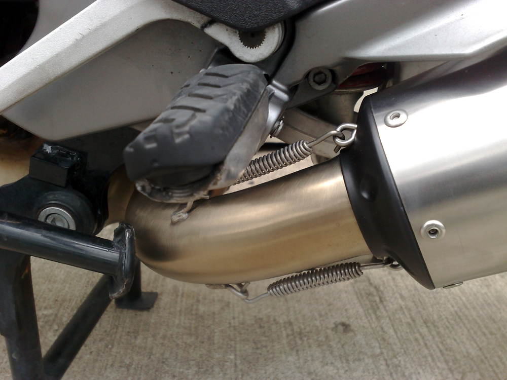 Moto Guzzi Norge 850 2006-2011, Trioval, Slip-on exhaust including removable db killer and link pipe 