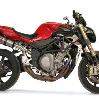 Mv Agusta Brutale 750 S 2000-2006, Gpe Ann. titanium, Slip-on exhaust including removable db killer and link pipe 