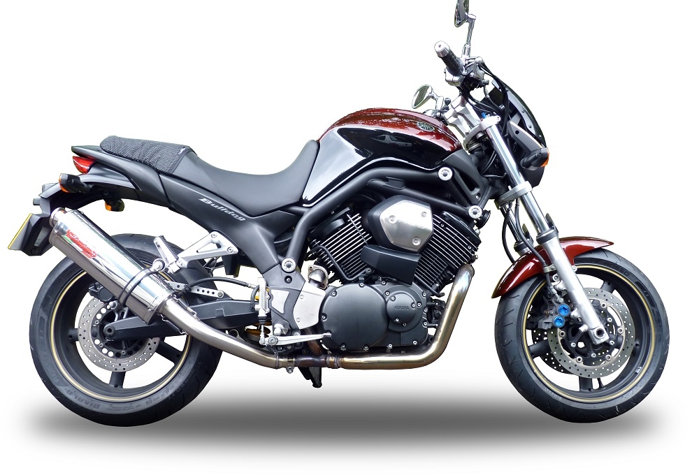 Yamaha Bt Bulldog 1100 2002-2007, Trioval, Dual slip-on including removable db killers and link pipes 