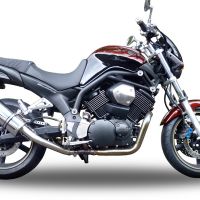 Yamaha Bt Bulldog 1100 2002-2007, Trioval, Dual slip-on including removable db killers and link pipes 