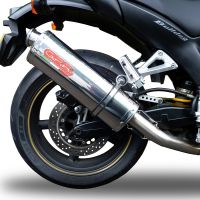 Yamaha Bt Bulldog 1100 2002-2007, Trioval, Dual slip-on including removable db killers and link pipes 