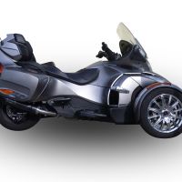 GPR exhaust compatible with  Can Am Spyder 1000 St - Sts 2013-2016, Gpe Ann. Poppy, Slip-on exhaust including removable db killer and link pipe 