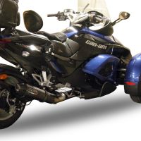 GPR exhaust compatible with  Can Am Spyder 1000 Gs 2007-2009, Gpe Ann. Poppy, Slip-on exhaust including removable db killer and link pipe 