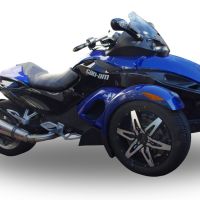 GPR exhaust compatible with  Can Am Spyder 1000 Gs 2007-2009, Gpe Ann. titanium, Slip-on exhaust including removable db killer and link pipe 