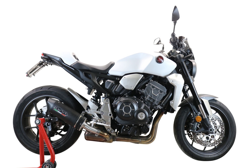 Honda CB1000R 2021-2024, Furore Evo4 Nero, Slip-on exhaust including removable db killer and link pipe 