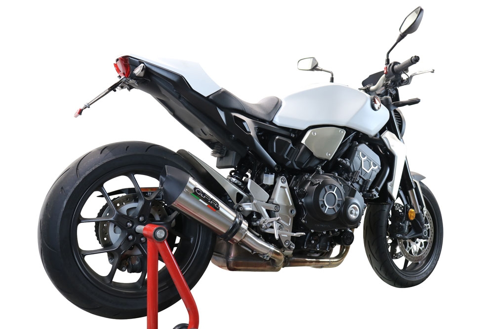 Honda CB1000R 2018-2020, GP Evo4 Titanium, Slip-on exhaust including removable db killer and link pipe 