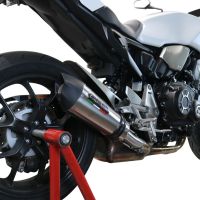 Honda CB1000R 2021-2024, GP Evo4 Titanium, Slip-on exhaust including removable db killer and link pipe 