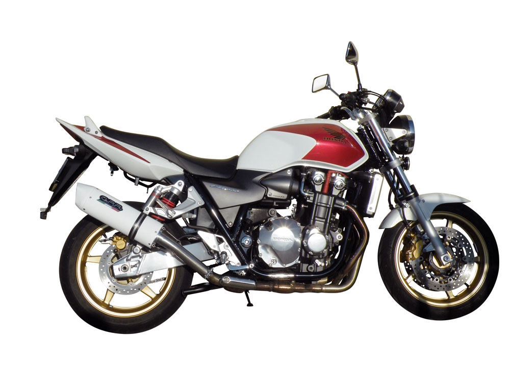 Honda CB1300 2003-2012, Albus Ceramic, Slip-on exhaust including removable db killer and link pipe 