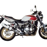 Honda CB1300 2003-2012, Albus Ceramic, Slip-on exhaust including removable db killer and link pipe 