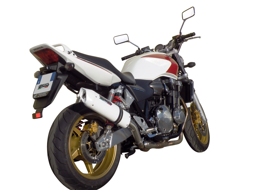 Honda CB1300 2003-2012, Albus Ceramic, Slip-on exhaust including removable db killer and link pipe 