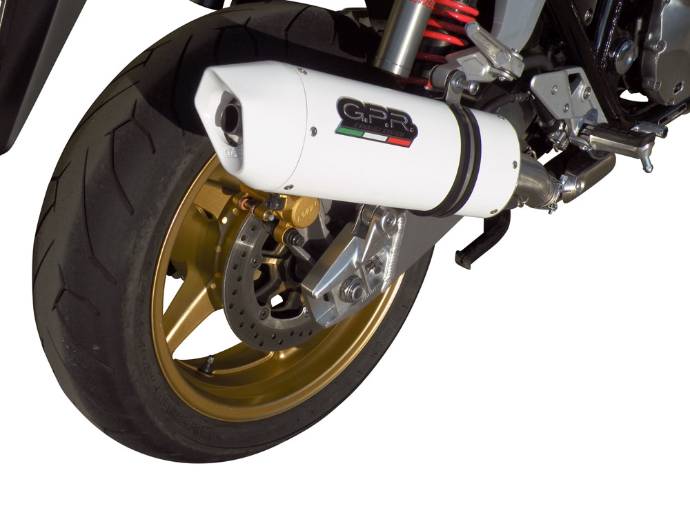 Honda CB1300 2003-2012, Albus Ceramic, Slip-on exhaust including removable db killer and link pipe 