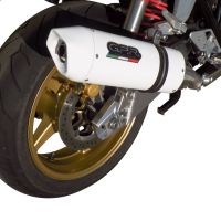 Honda CB1300 2003-2012, Albus Ceramic, Slip-on exhaust including removable db killer and link pipe 