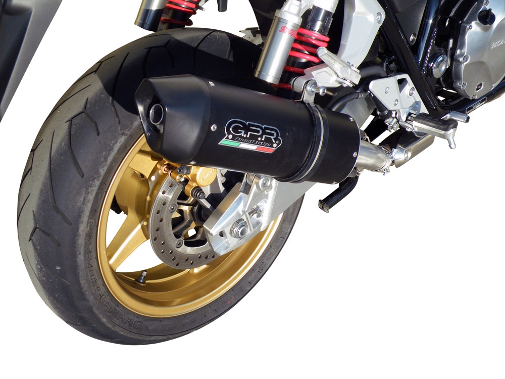 Honda CB1300 2003-2012, Furore Nero, Slip-on exhaust including removable db killer and link pipe 