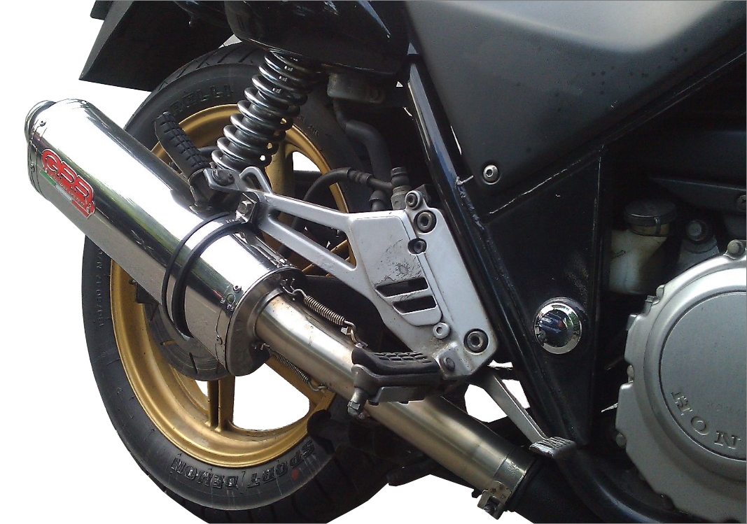 GPR exhaust compatible with  Honda CB500 CB500S 1993-2005, Trioval, Slip-on exhaust including removable db killer and link pipe 