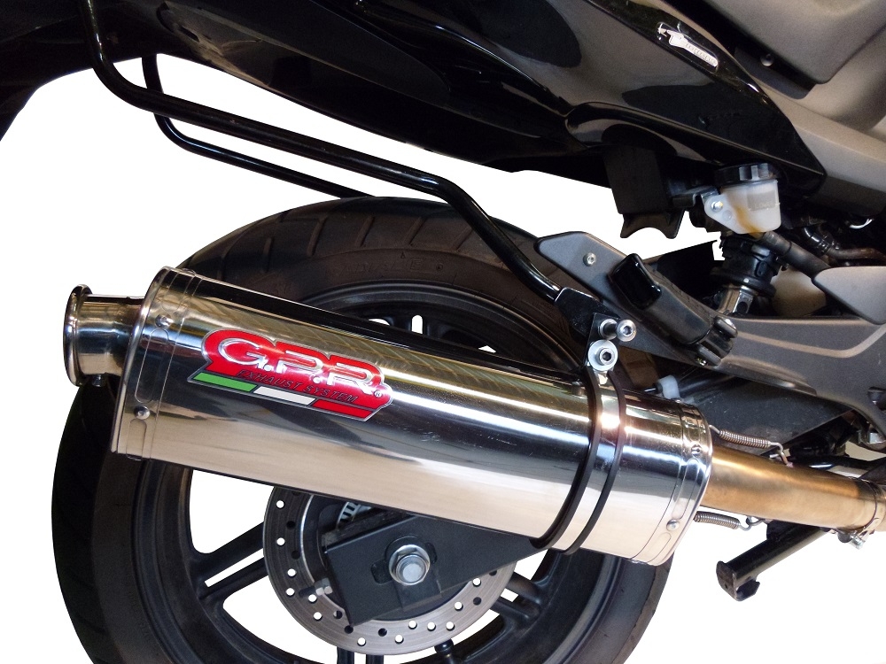 GPR exhaust compatible with  Honda CBF1000 CBF1000ST 2010-2016, Trioval, Slip-on exhaust including removable db killer and link pipe 