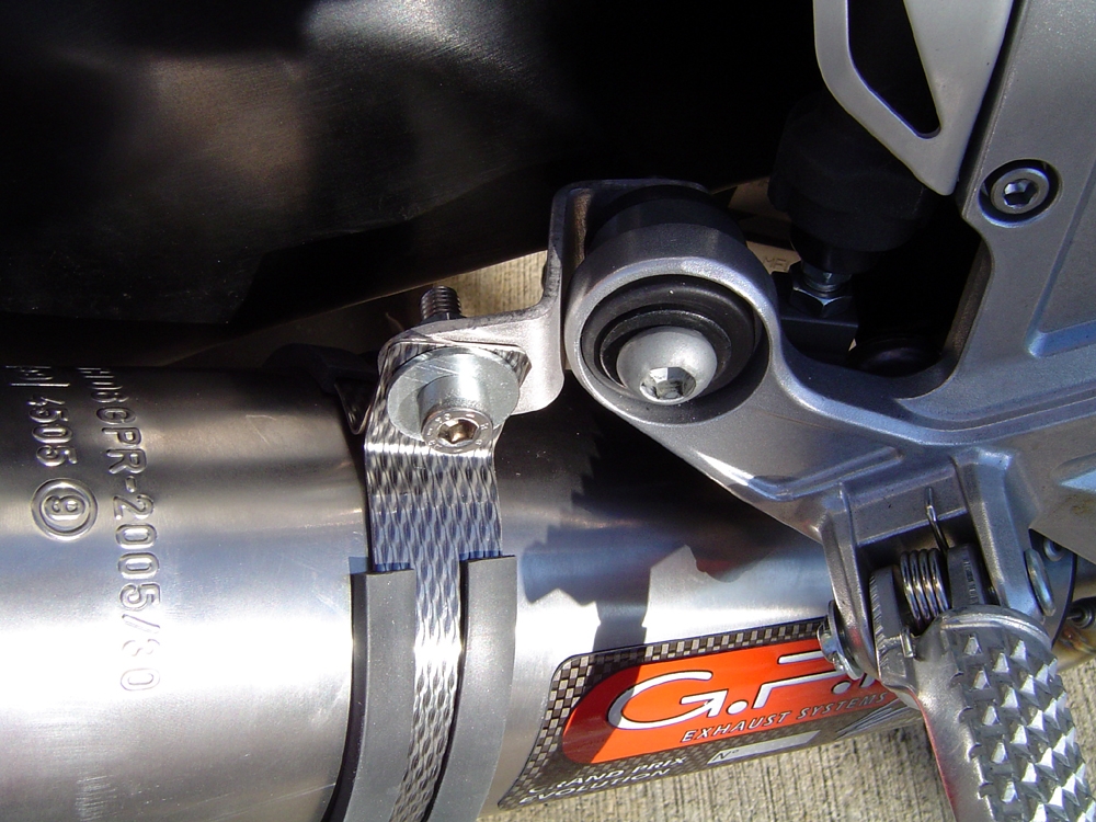 Honda CBR1000RR 2008-2011, M3 Titanium Natural, Slip-on exhaust including removable db killer and link pipe 