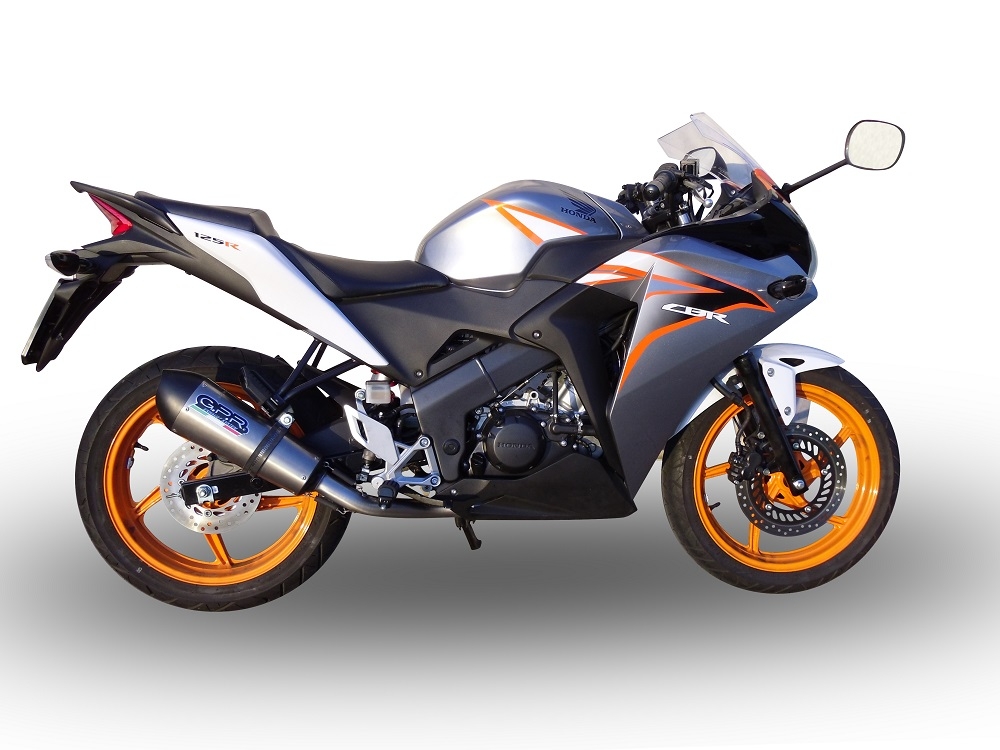 Honda CBR125R 2011-2016, Gpe Ann. titanium, Full system exhaust, including removable db killer 