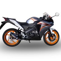 Honda CBR125R 2011-2016, Gpe Ann. titanium, Slip-on exhaust including removable db killer and link pipe 