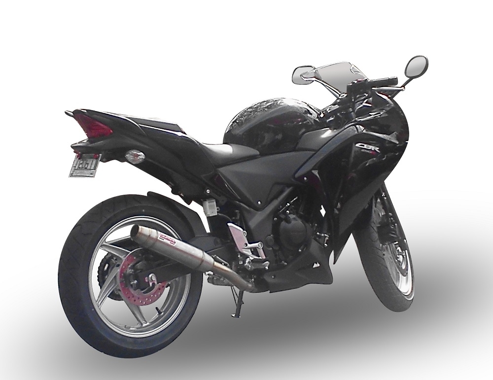 Honda CBR250R 2010-2014, Deeptone Inox, Slip-on exhaust including removable db killer and link pipe 