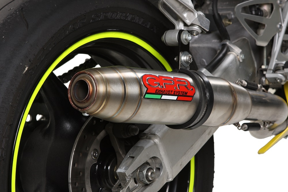 Honda CBR600F4i - Sport 2001-2007, Deeptone Inox, Slip-on exhaust including removable db killer and link pipe 