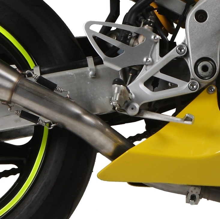 Honda CBR600F4i - Sport 2001-2007, M3 Inox , Slip-on exhaust including removable db killer and link pipe 