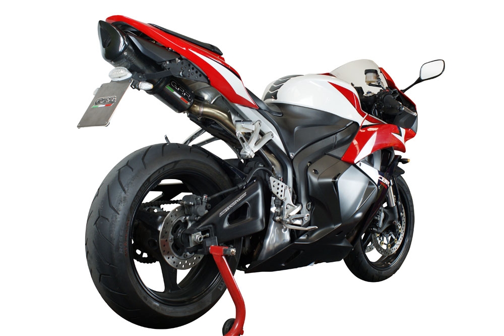 Honda CBR600RR 2007-2018, Tiburon Poppy, Slip-on exhaust including removable db killer and link pipe 