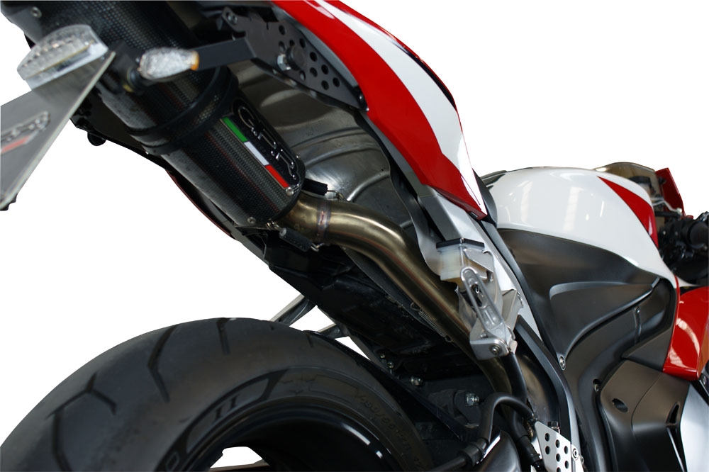 Honda CBR600RR 2007-2018, Tiburon Titanium, Slip-on exhaust including removable db killer and link pipe 