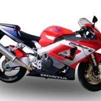 Honda CBR900RR 2000-2003, Inox Tondo, Bolt-on silencer including removable db killer 