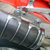 GPR exhaust compatible with  Honda CRF450R/RX 2005-2005, Albus Ceramic, Full system exhaust, including removable db killer  